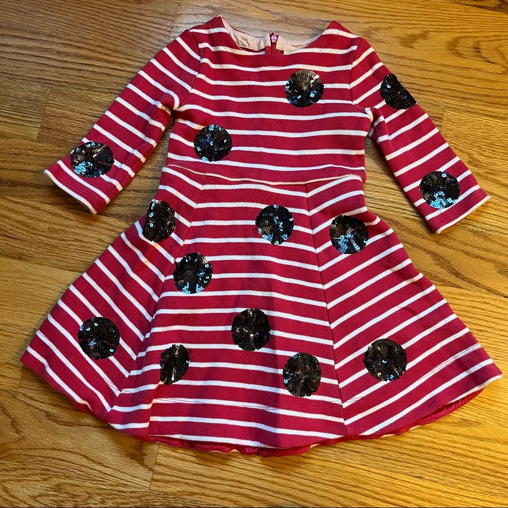 Mini Boden inspired by Roald Dahl collection dress ladybird size 4-5 years